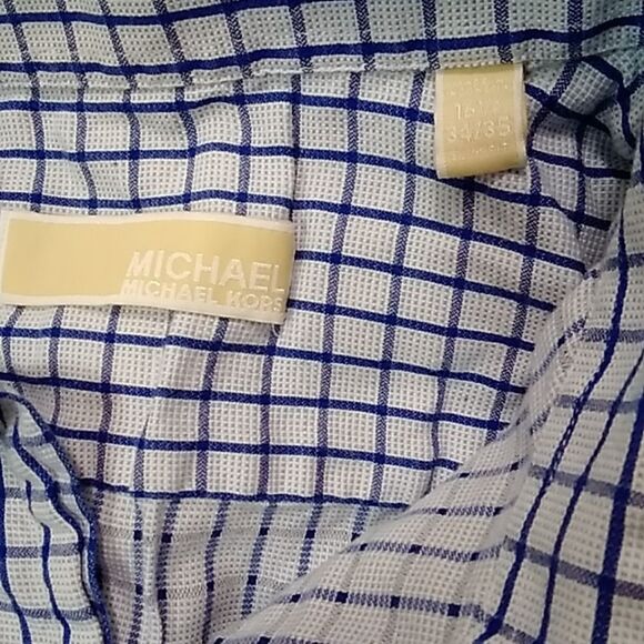 Michael Michael Kors Striped No Label Men's Shirt Size 16.5 34/35 - Picture 10 of 14